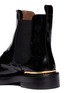 Detail View - Click To Enlarge - MARNI - Metal plate zip leather Chelsea boots