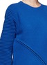 Detail View - Click To Enlarge - OPENING CEREMONY - Slash zip alternate wool knit sweater