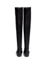 Back View - Click To Enlarge - GIANVITO ROSSI - Stretch leather thigh high boots