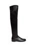 Main View - Click To Enlarge - GIANVITO ROSSI - Stretch leather thigh high boots