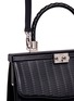 Detail View - Click To Enlarge - RODO - Braided handle basketweave effect leather bag