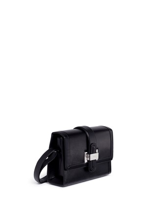 Detail View - Click To Enlarge - RODO - Logo hardware leather crossbody bag