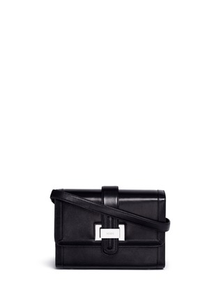 Main View - Click To Enlarge - RODO - Logo hardware leather crossbody bag
