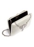  - RODO - Jewelled necklace shimmer satin clutch bag