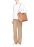 Front View - Click To Enlarge - RODO - Leather trapeze tote