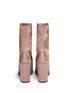 Back View - Click To Enlarge - STUART WEITZMAN - 'Clinger' stretch satin mid calf boots