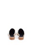 Back View - Click To Enlarge - TIBI - 'Kirsi' floral beaded leather wedge slide sandals