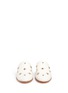 Front View - Click To Enlarge - TIBI - 'Kirsi' floral beaded leather wedge slide sandals