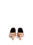 Back View - Click To Enlarge - TIBI - 'Zoe' cylinder heel leather mules