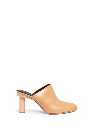 Main View - Click To Enlarge - TIBI - 'Zoe' cylinder heel leather mules