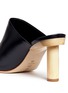 Detail View - Click To Enlarge - TIBI - 'Zoe' cylinder heel leather mules