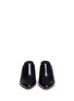 Front View - Click To Enlarge - TIBI - 'Zoe' cylinder heel leather mules