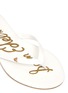 Detail View - Click To Enlarge - SAM EDELMAN - 'Olivia' logo charm patent kids flip flops