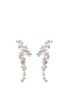 Main View - Click To Enlarge - HETING - 'Dew Drop' icy jade sapphire 18k white gold twig earrings