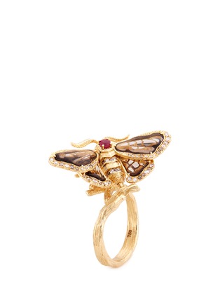 Detail View - Click To Enlarge - HETING - 'Insect' 18k gold ring adapter