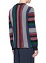 Back View - Click To Enlarge - SACAI - Mexican stripe knit sweater