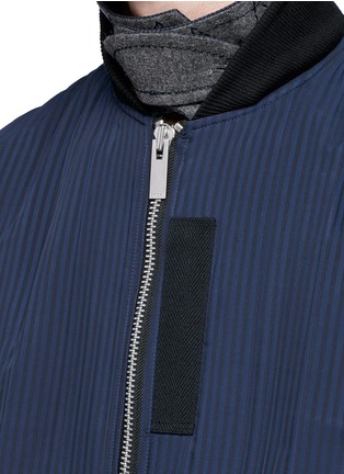 Detail View - Click To Enlarge - SACAI - Hickory stripe MA-1 bomber jacket