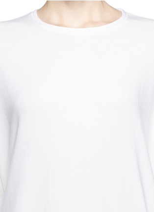 Detail View - Click To Enlarge - HELMUT LANG - 'Villous' drape oversize sweatshirt