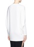 Back View - Click To Enlarge - HELMUT LANG - 'Villous' drape oversize sweatshirt