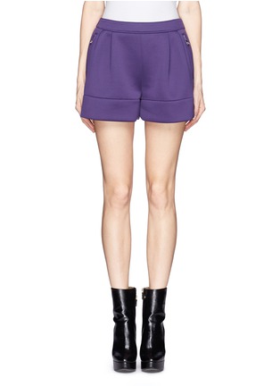 Main View - Click To Enlarge - 3.1 PHILLIP LIM - Elastic back techno jersey cuff shorts