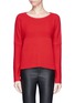 Main View - Click To Enlarge - HELMUT LANG - Plov' high low wool rib sweater