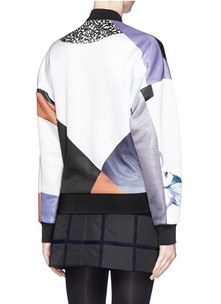 Back View - Click To Enlarge - 3.1 PHILLIP LIM - Floral collage bomber jacket