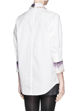 Back View - Click To Enlarge - 3.1 PHILLIP LIM - Sequin collar poplin shirt