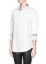 Front View - Click To Enlarge - 3.1 PHILLIP LIM - Sequin collar poplin shirt