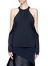 Main View - Click To Enlarge - DION LEE - Sleeve release sleeveless knit top