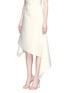 Front View - Click To Enlarge - DION LEE - 'Surface' asymmetric hem organza skirt