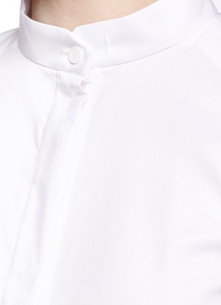 Detail View - Click To Enlarge - DION LEE - Tie open back slit sleeve shirt