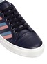 Detail View - Click To Enlarge - LANVIN - Zigzag stripe lambskin leather sneakers