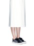 Figure View - Click To Enlarge - LANVIN - Zigzag stripe lambskin leather sneakers