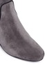 Detail View - Click To Enlarge - LANVIN - Concealed wedge heel grosgrain trim suede boots