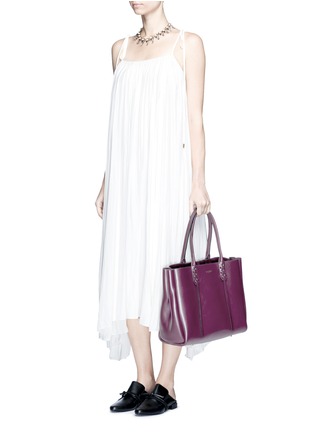 Figure View - Click To Enlarge - LANVIN - 'Shopper' small lace-up tassel tote