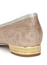 Detail View - Click To Enlarge - RENÉ CAOVILLA - Strass pavé contrast bow snake effect leather pumps