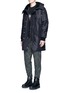 Figure View - Click To Enlarge - ALEXANDER WANG - Shearling lined hood padded parka