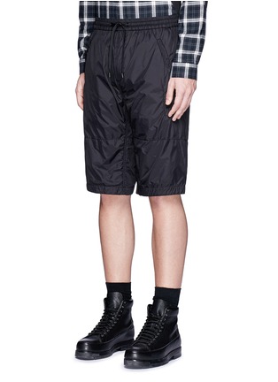Front View - Click To Enlarge - ALEXANDER WANG - Logo embroidered athletic shorts