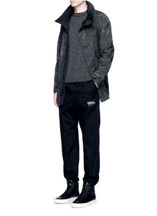Figure View - Click To Enlarge - ALEXANDER WANG - 'GIRLS' embroidered cotton twill jogging pants