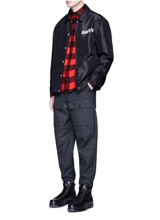 Figure View - Click To Enlarge - ALEXANDER WANG - 'AW510' print coach jacket