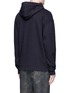 Back View - Click To Enlarge - ALEXANDER WANG - Slogan embroidered bolo tie hoodie