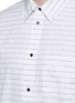 Detail View - Click To Enlarge - ALEXANDER WANG - Slogan stripe print cotton poplin shirt