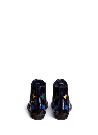 Back View - Click To Enlarge - STELLA MCCARTNEY - 'Circus Stars' appliqué kids zip Chelsea boots