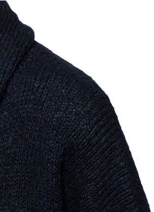 Detail View - Click To Enlarge - VINCE - Wool blend hooded robe cardigan