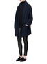Figure View - Click To Enlarge - VINCE - Wool blend hooded robe cardigan