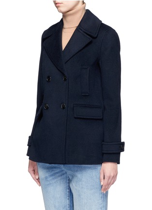 Front View - Click To Enlarge - VINCE - Double breasted wool-cashmere peacoat