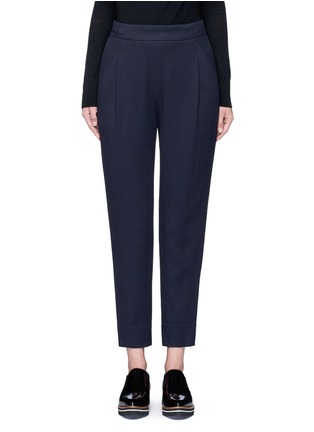 Main View - Click To Enlarge - VINCE - Tuck pleat waffle knit pants