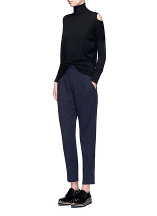 Figure View - Click To Enlarge - VINCE - Tuck pleat waffle knit pants