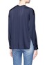 Back View - Click To Enlarge - VINCE - 'Crossover Vee' V-neck silk georgette blouse
