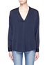 Main View - Click To Enlarge - VINCE - 'Crossover Vee' V-neck silk georgette blouse